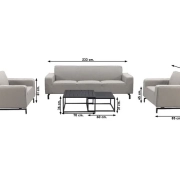 Boavista stoel-bank loungeset - Grey